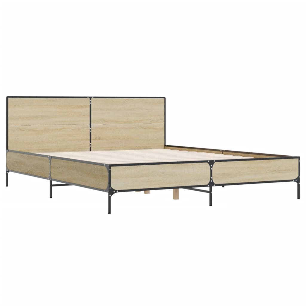 8721102613241_g_en_hd_1 vidaXL Bed Frame without Mattress Sonoma Oak 135x190 cm - Image 3
