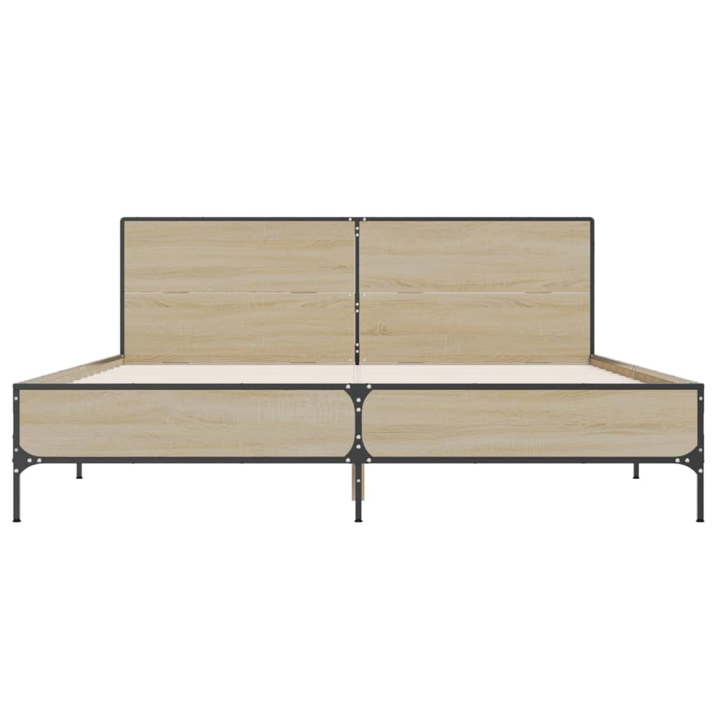 8721102613241_g_en_hd_2 vidaXL Bed Frame without Mattress Sonoma Oak 135x190 cm - Image 4