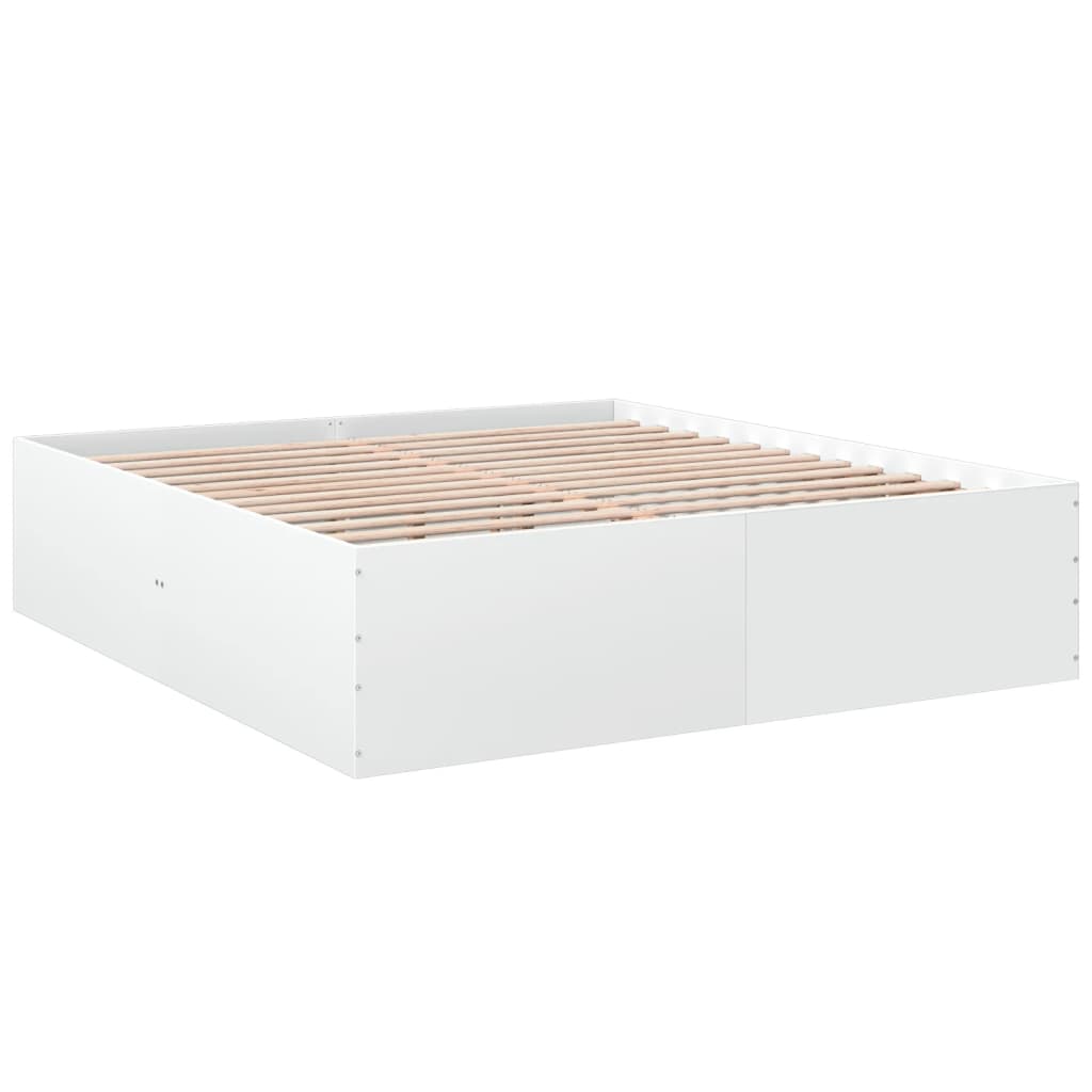8721102615405_g_en_hd_1 vidaXL Bed Frame without Mattress White 183x203 cm King - Image 3