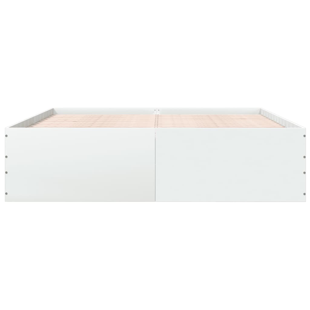 8721102615405_g_en_hd_2 vidaXL Bed Frame without Mattress White 183x203 cm King - Image 4