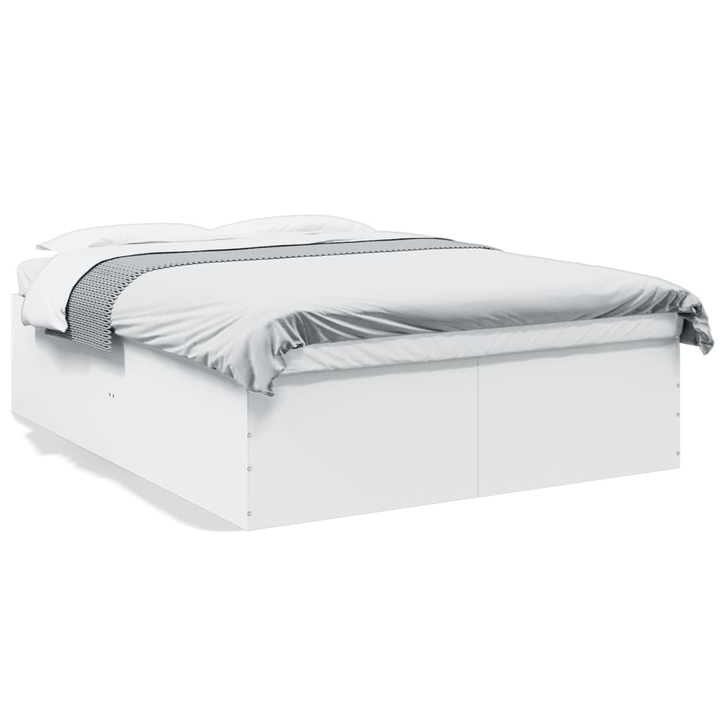 8721102615542_a_en_hd_1 vidaXL Bed Frame without Mattress White 150x200 cm - Image 2