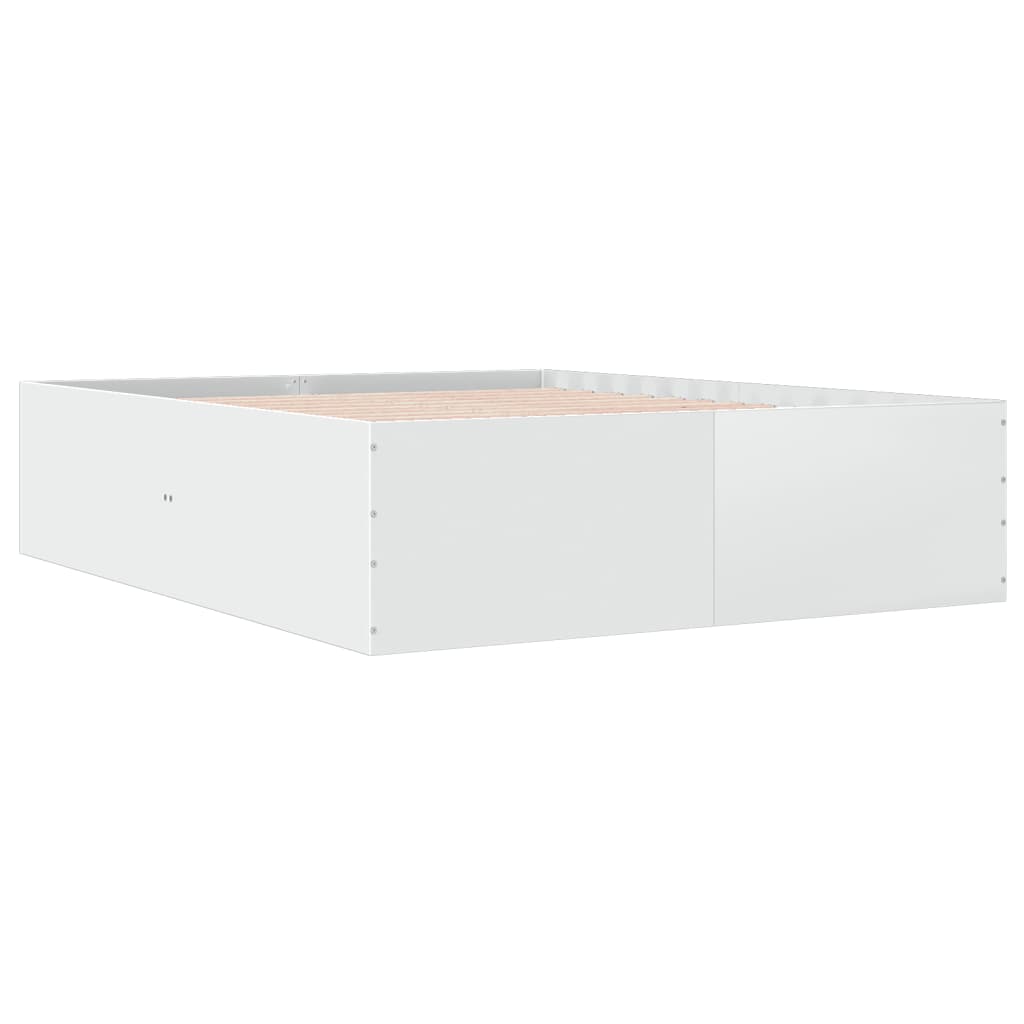 8721102615542_g_en_hd_1 vidaXL Bed Frame without Mattress White 150x200 cm - Image 3