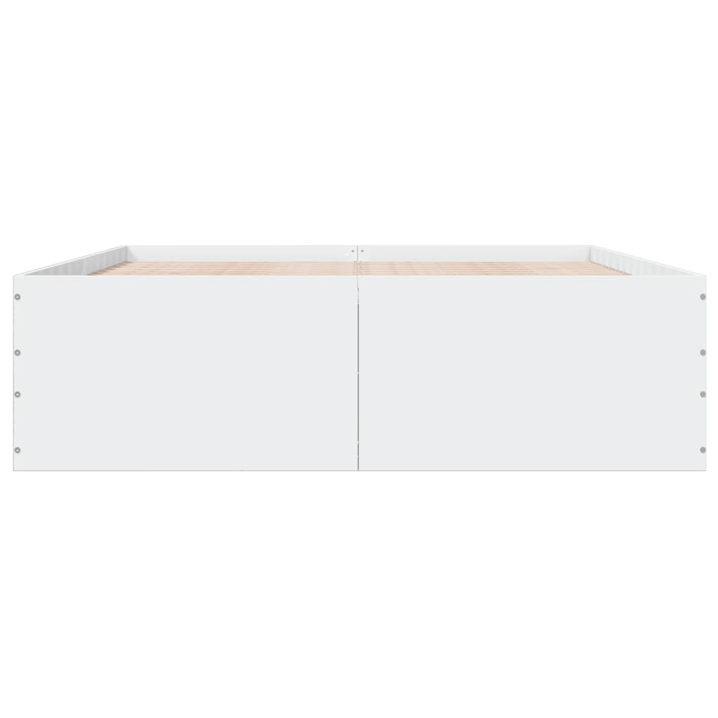 8721102615542_g_en_hd_2 vidaXL Bed Frame without Mattress White 150x200 cm - Image 4
