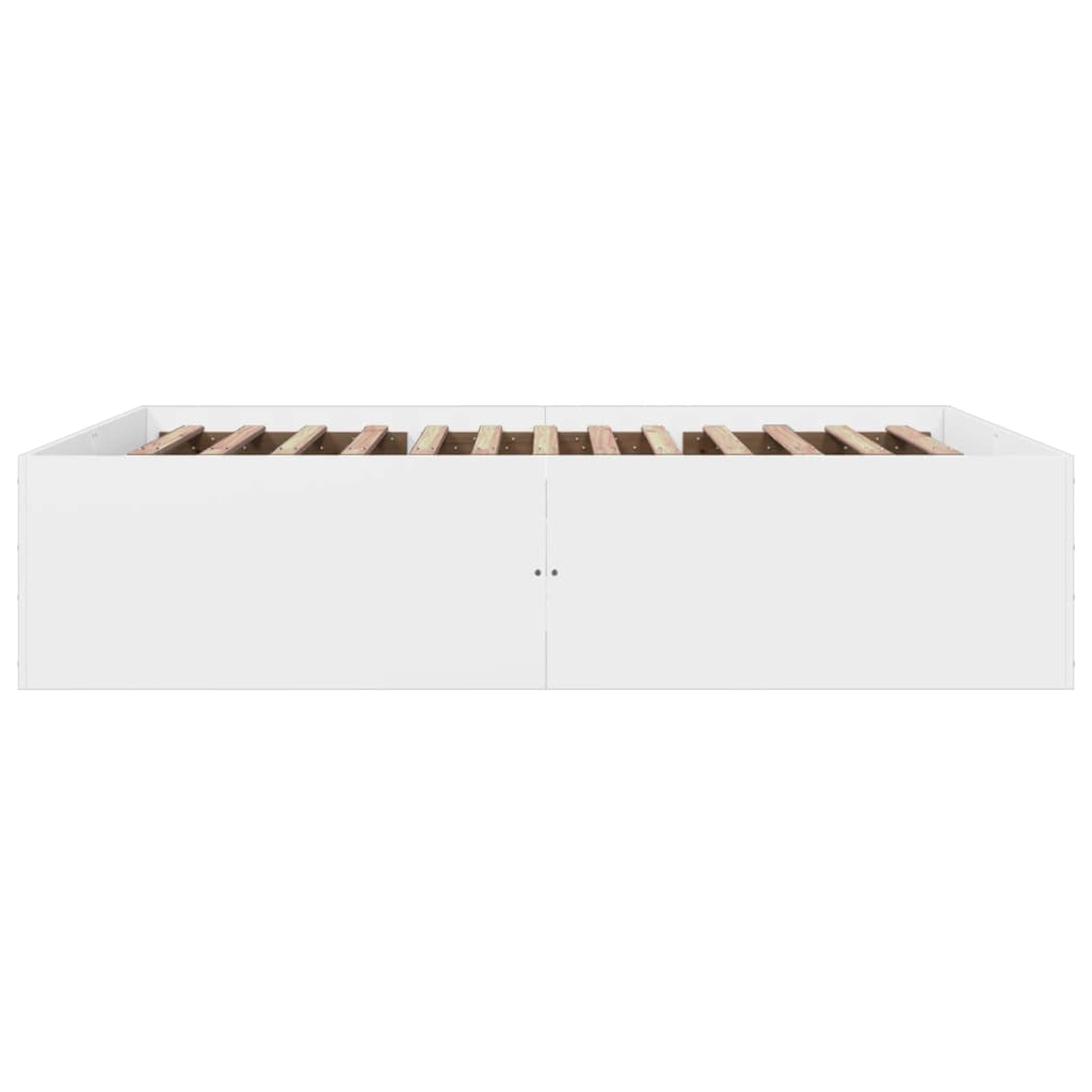 8721102615542_g_en_hd_3 vidaXL Bed Frame without Mattress White 150x200 cm - Image 5
