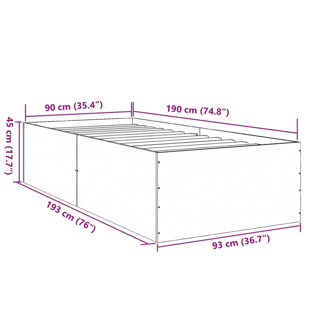8721102616105_g_en_hd_8 vidaXL Bed Frame without Mattress White 90x190 cm - Image 10