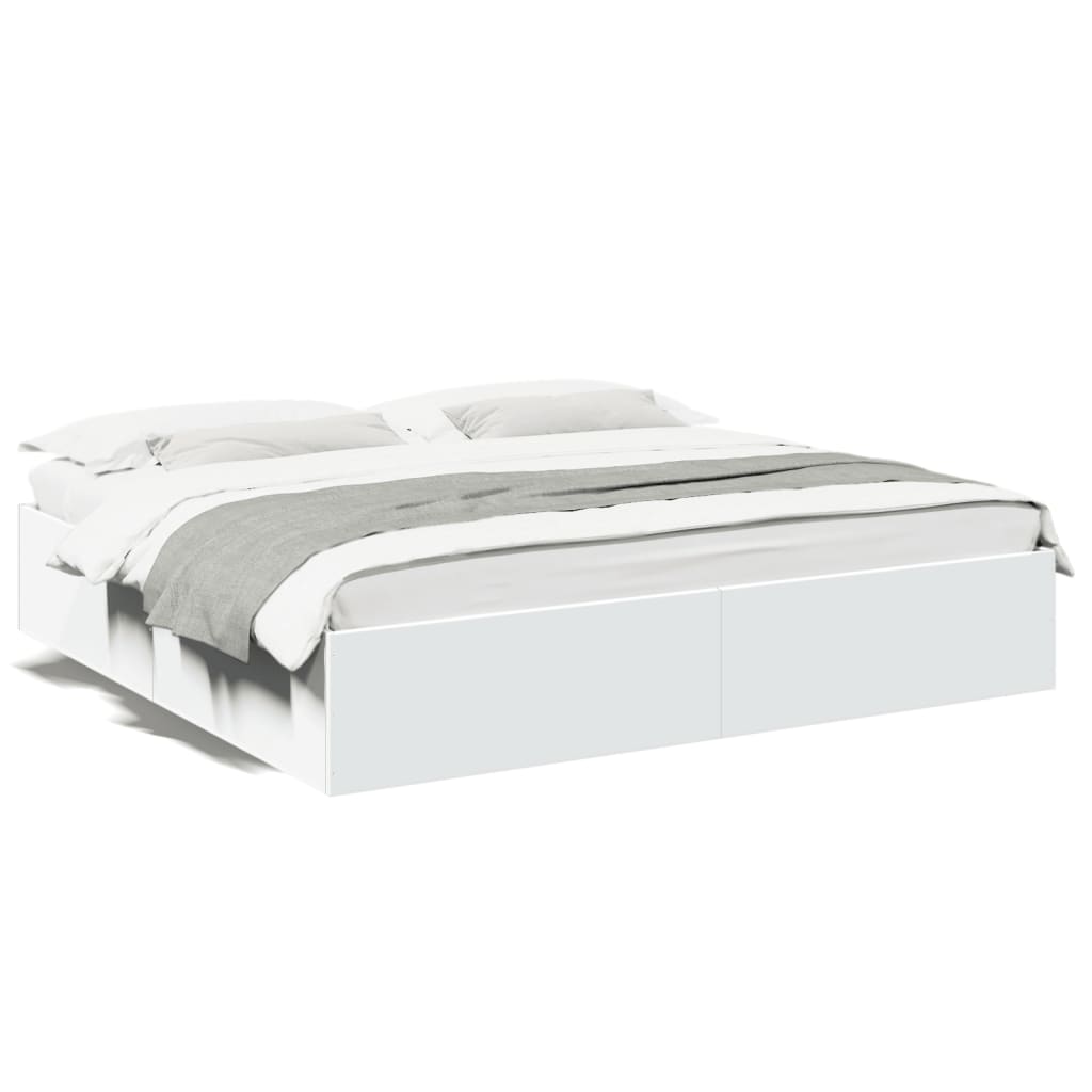 8721102616310_a_en_hd_1 vidaXL Bed Frame without Mattress White 183x203 cm King - Image 2
