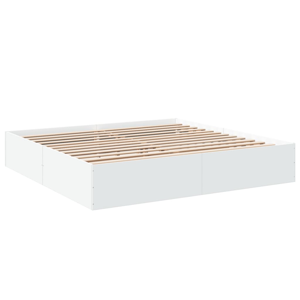 8721102616310_g_en_hd_1 vidaXL Bed Frame without Mattress White 183x203 cm King - Image 3