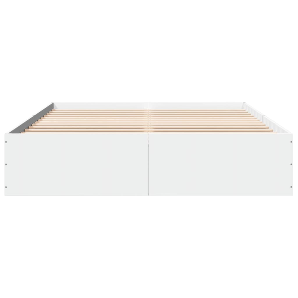 8721102616457_g_en_hd_2 vidaXL Bed Frame without Mattress White 150x200 cm - Image 4
