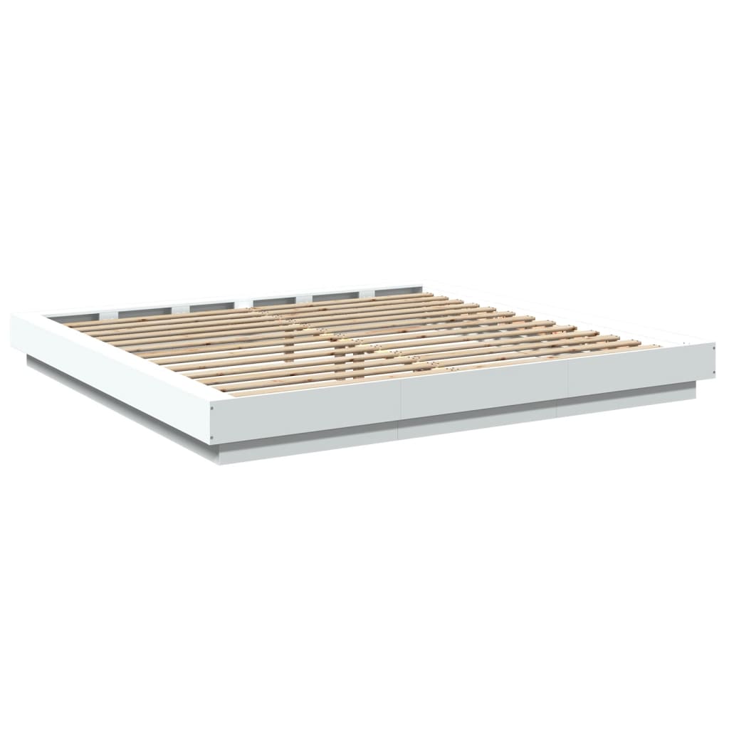 8721102617157_g_en_hd_5 vidaXL Bed Frame with LED Lights without Mattress White 183x203 cm King - Image 7
