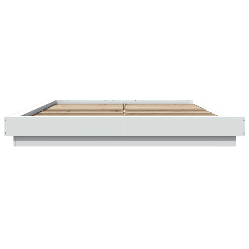 8721102617294_g_en_hd_3 vidaXL Bed Frame with LED Lights without Mattress White 150x200 cm - Image 5