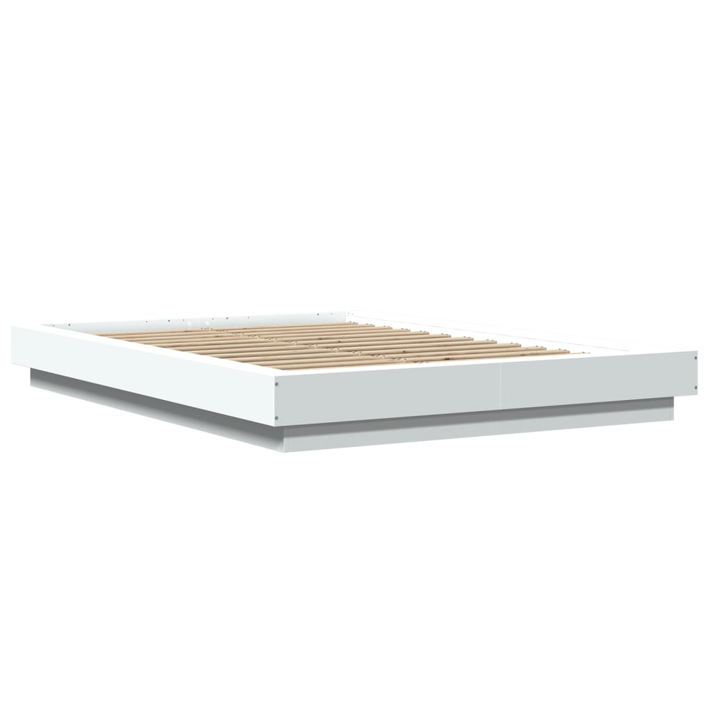 8721102617713_g_en_hd_1 vidaXL Bed Frame with LED Lights without Mattress White 135x190 cm - Image 3