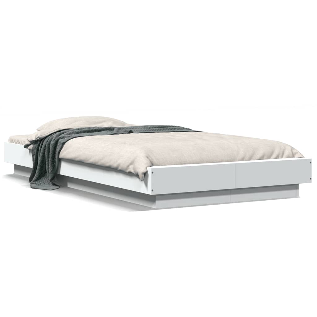 8721102617850_a_en_hd_1 vidaXL Bed Frame with LED Lights without Mattress White 90x190 cm - Image 2