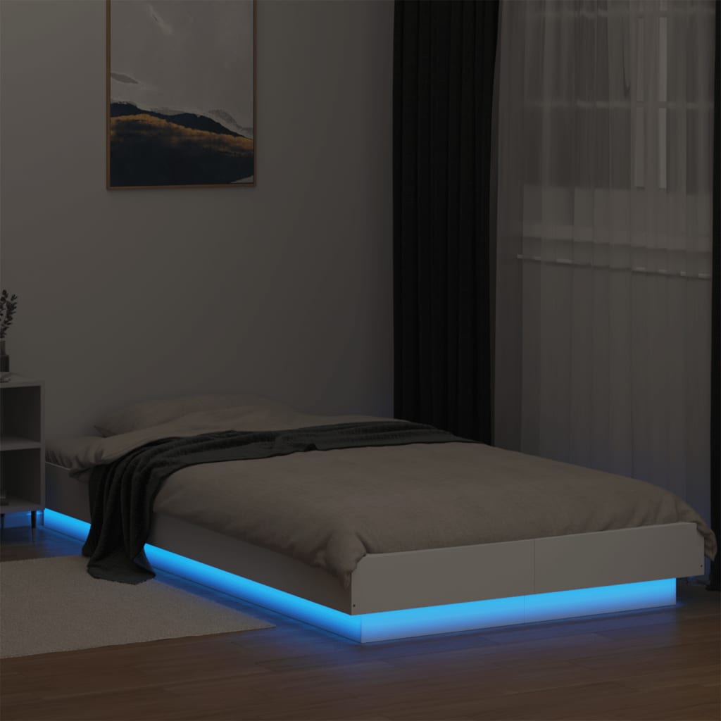 8721102617850_g_en_hd_2 vidaXL Bed Frame with LED Lights without Mattress White 90x190 cm - Image 4