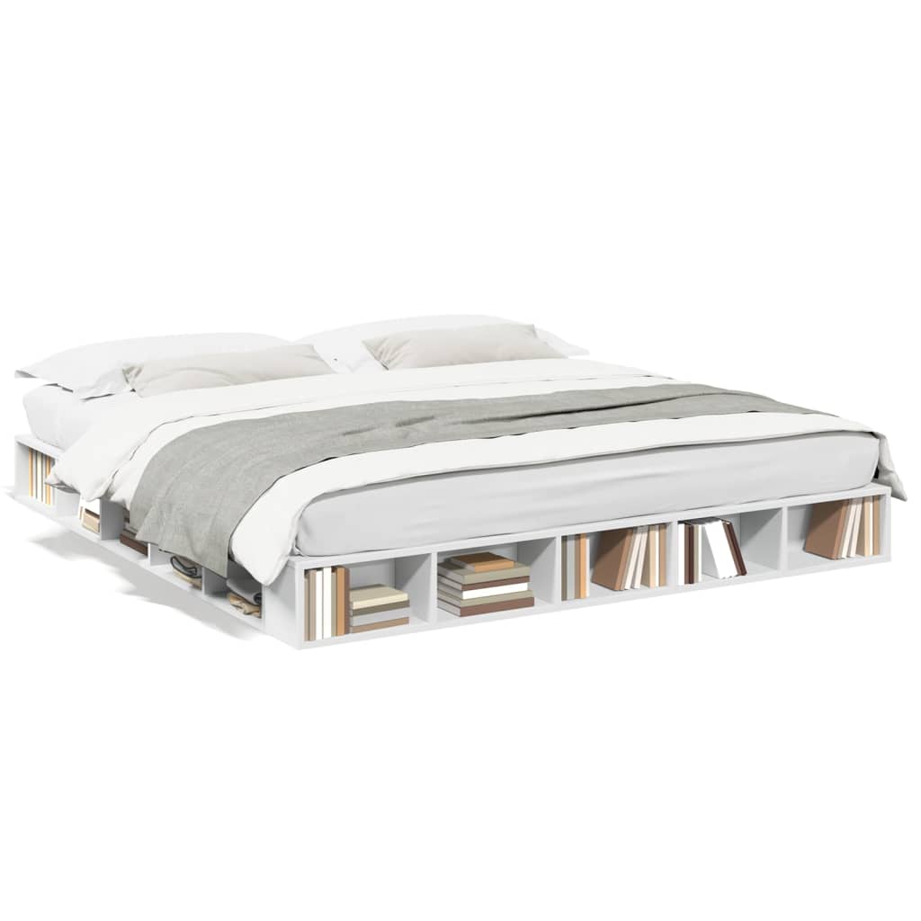 8721102621079_a_en_hd_1 vidaXL Bed Frame without Mattress White 183x203 cm King - Image 2