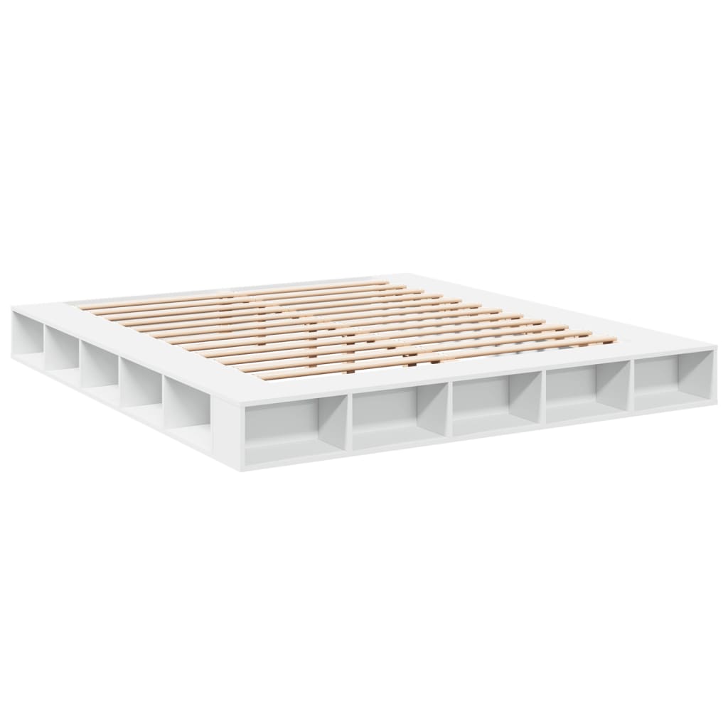 8721102621079_g_en_hd_1 vidaXL Bed Frame without Mattress White 183x203 cm King - Image 3