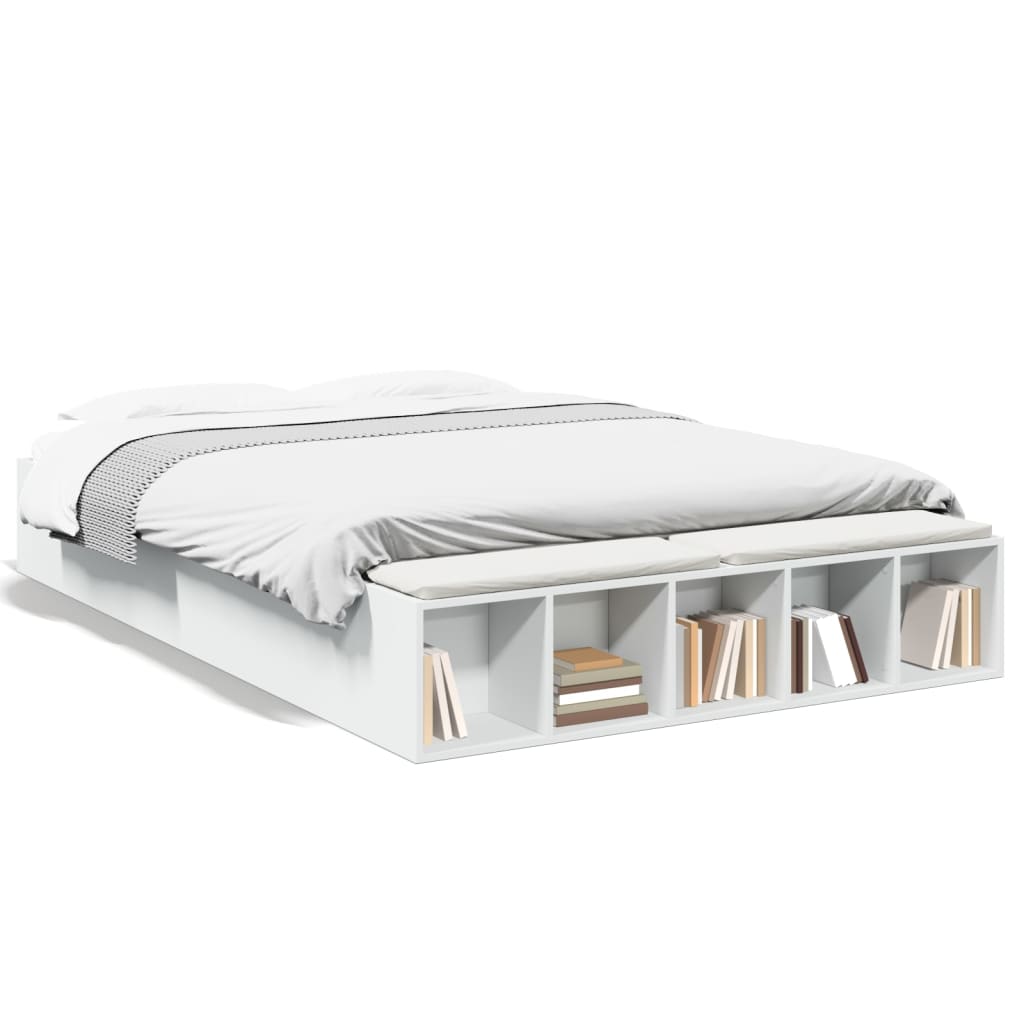 8721102622120_a_en_hd_1 vidaXL Bed Frame without Mattress White 150x200 cm - Image 2
