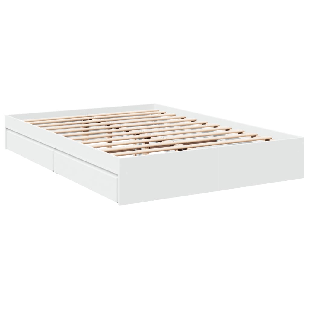 8721102623035_g_en_hd_1 vidaXL Bed Frame with Drawers without Mattress White 150x200 cm - Image 3