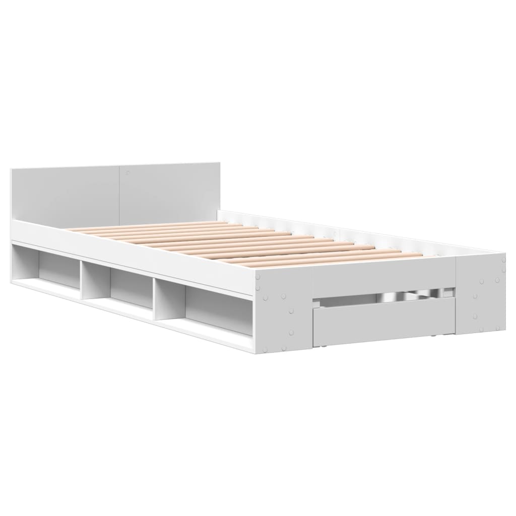 8721102624360_g_en_hd_1 vidaXL Bed Frame with Drawer without Mattress White 90x190 cm - Image 3