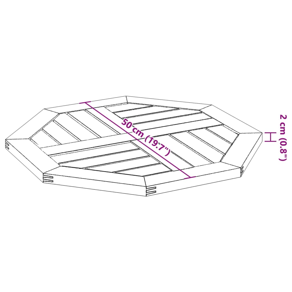 8721102630774_g_en_hd_7 vidaXL Table Top 50x50x2 cm Octagonal Solid Wood Acacia - Image 8