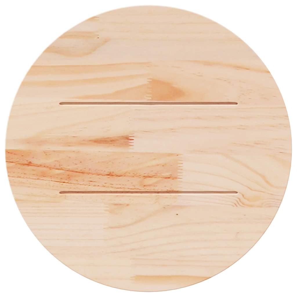 8721102631306_g_en_hd_3 vidaXL Table Top Round Wax Brown Ø50x2.5 cm Solid Wood Pine - Image 5