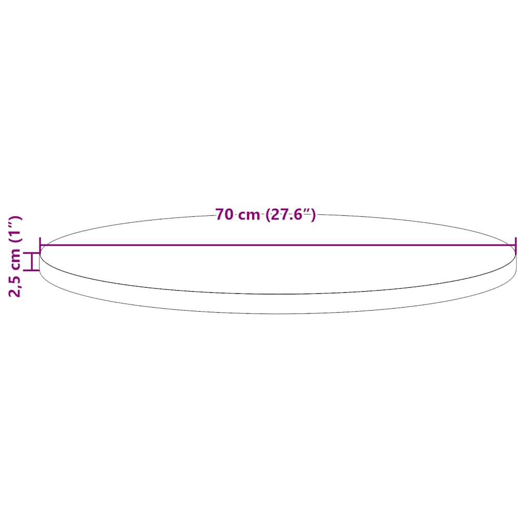 8721102631320_g_en_hd_6 vidaXL Table Top Round Wax Brown Ø70x2.5 cm Solid Wood Pine - Image 8