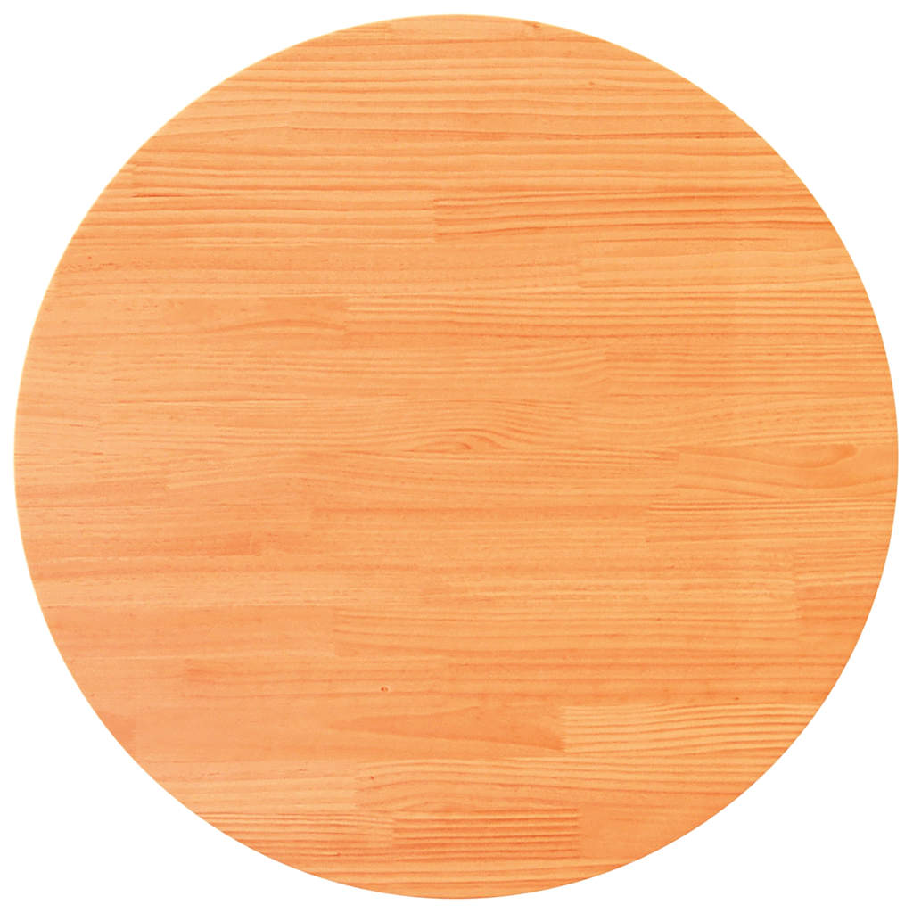 8721102631337_a_en_hd_1 vidaXL Table Top Round Wax Brown Ø80x2.5 cm Solid Wood Pine - Image 2