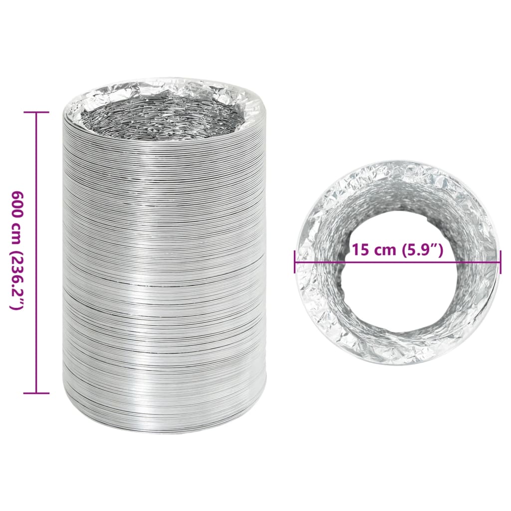 8721102631511_g_en_hd_8 vidaXL Ventilation Duct Aluminium 6 m Ø15 cm - Image 9