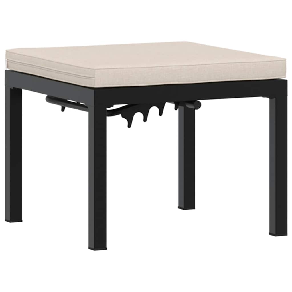 8721102632020_a_en_hd_1 vidaXL Garden Stool with Cushion Black Powder-coated Steel - Image 2