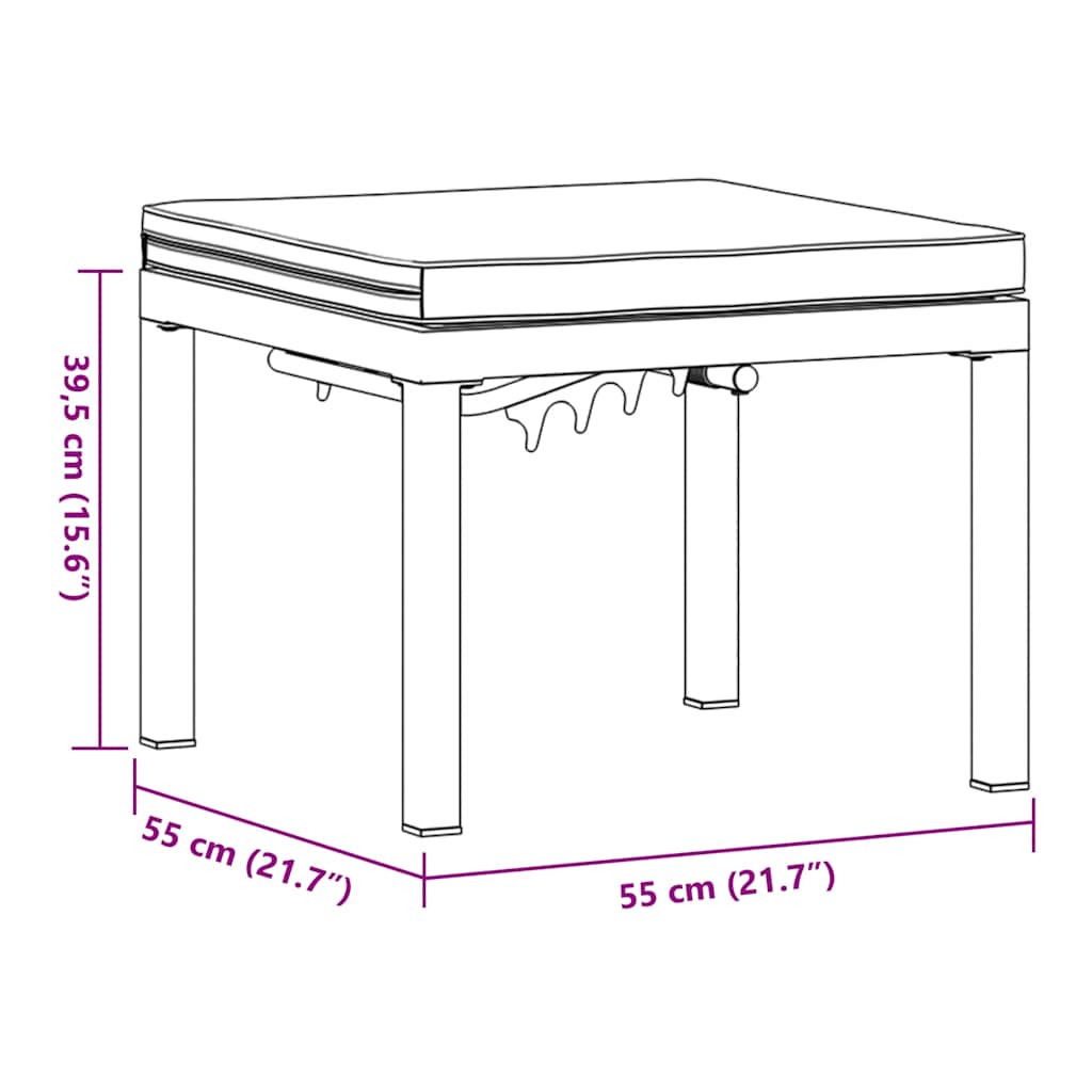 8721102632020_g_en_hd_7 vidaXL Garden Stool with Cushion Black Powder-coated Steel - Image 9
