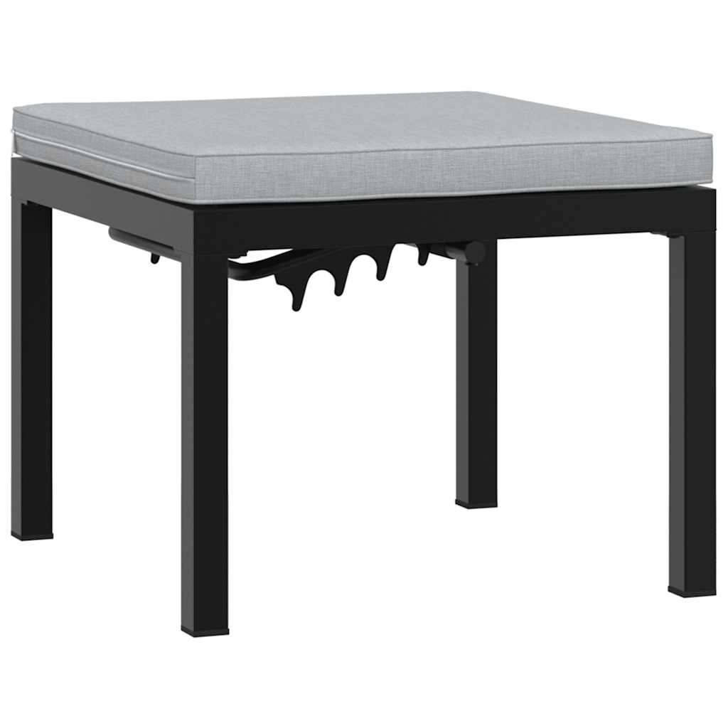 8721102632051_a_en_hd_1 vidaXL Garden Stool with Cushion Black Powder-coated Steel - Image 2