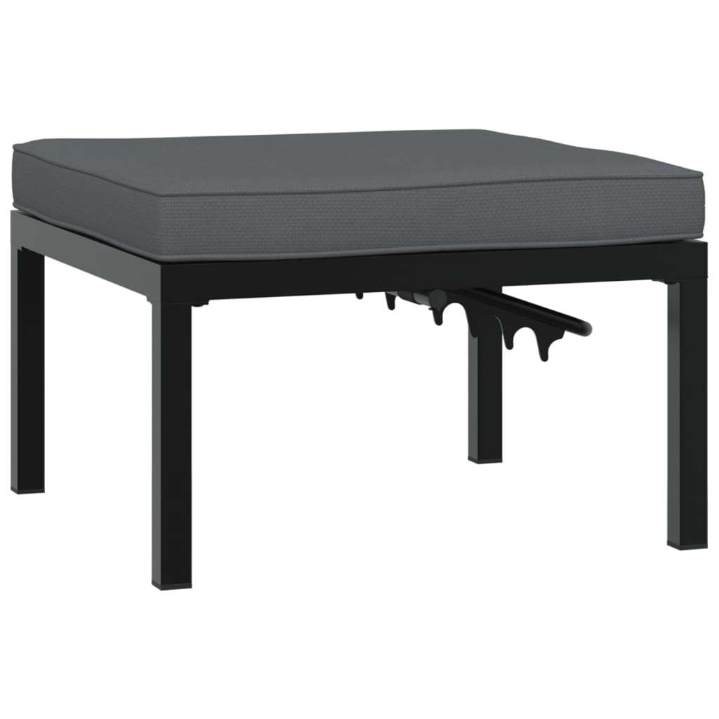 8721102632105_g_en_hd_3 vidaXL Garden Stool with Cushion Black Aluminium - Image 5