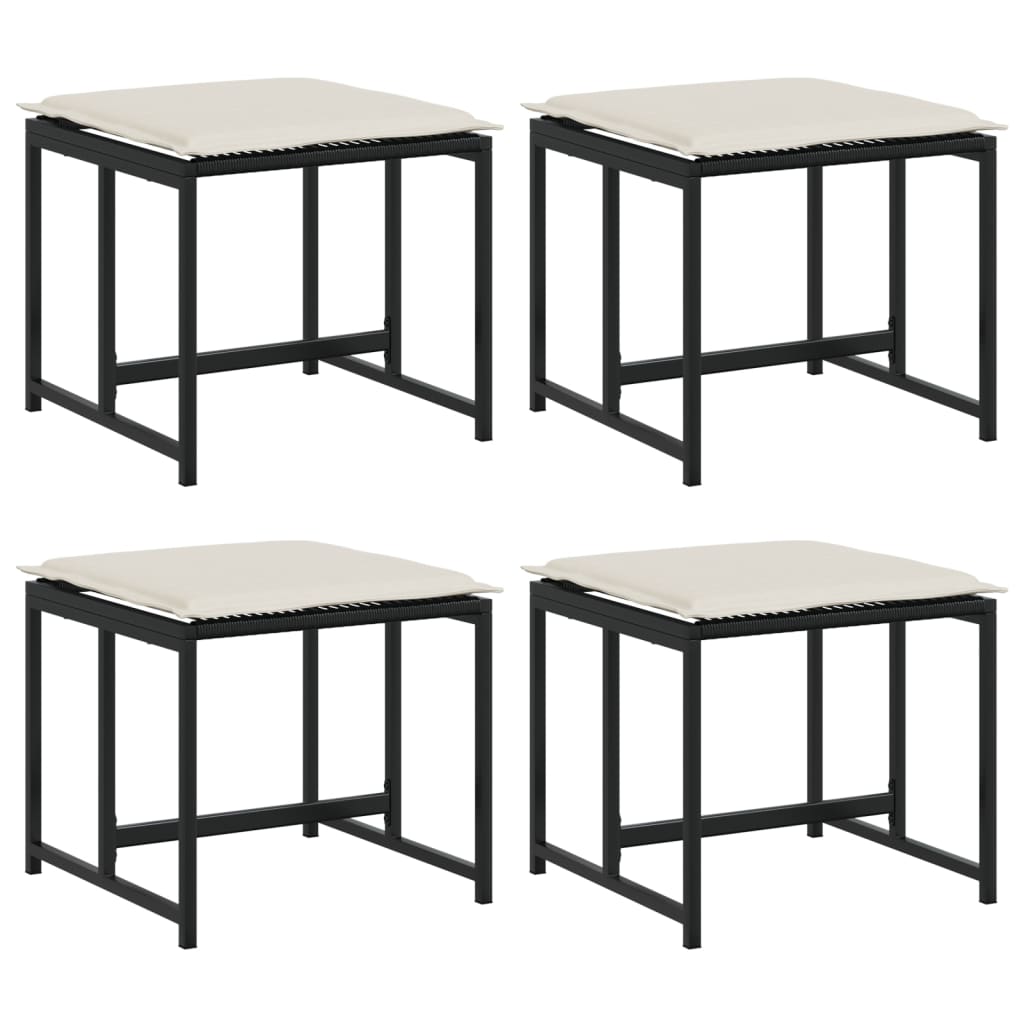 8721102632143_a_en_hd_1 vidaXL Garden Stools with Cushions 4 pcs Black Poly Rattan - Image 2