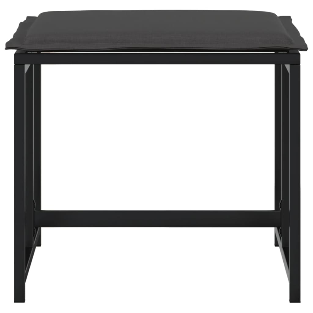 8721102632235_g_en_hd_2 vidaXL Garden Stools with Cushions 4 pcs Black Steel and Textilene - Image 4