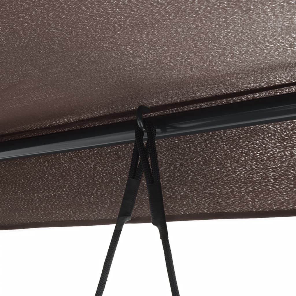 8721102632389_g_en_hd_6 vidaXL Garden Swing Bench with Canopy Coffee Brown Steel - Image 8