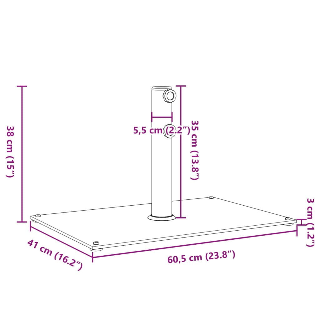 8721102632679_g_en_hd_7 vidaXL Parasol Base for Ø32/38/48 mm Poles 15 kg Rectangular - Image 9