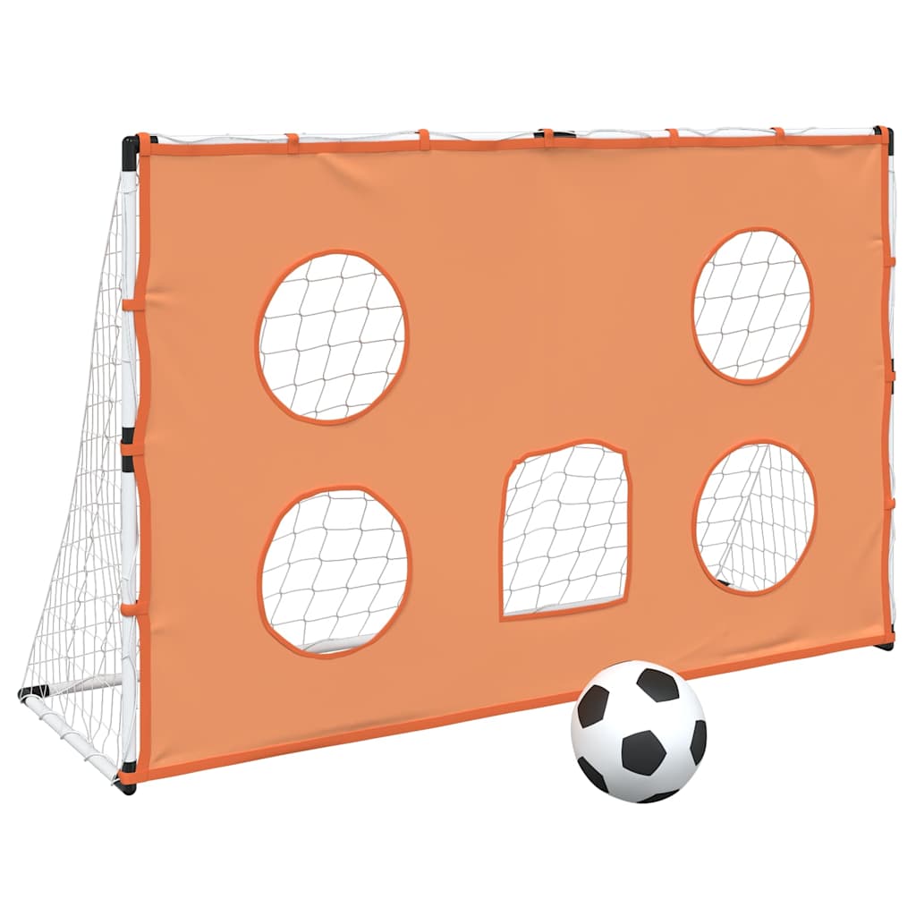 8721102632716_a_en_hd_1 vidaXL Kids' Football Goal with Targeting Mat and Ball 182x62x118 cm - Image 2