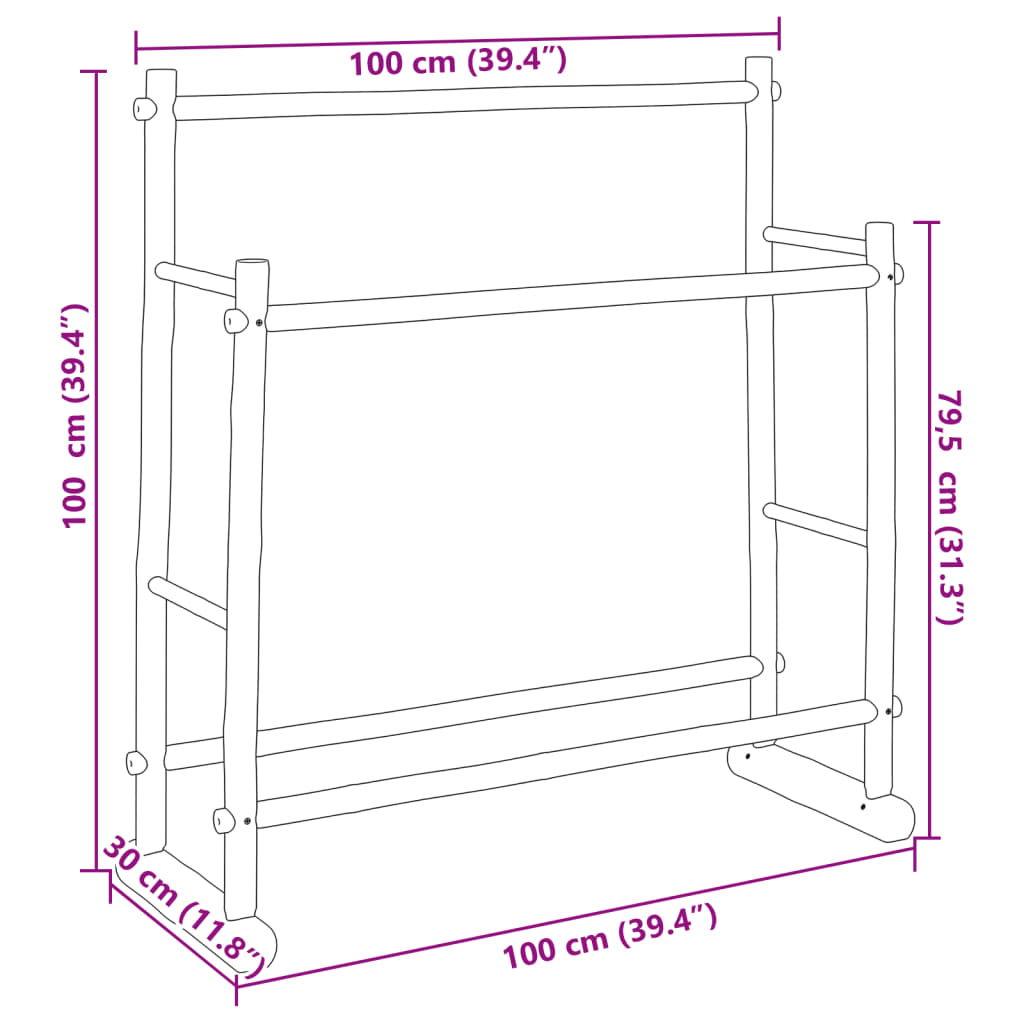 8721102633065_g_en_hd_5 vidaXL Clothes Rack 100x30x100 cm Bamboo - Image 7