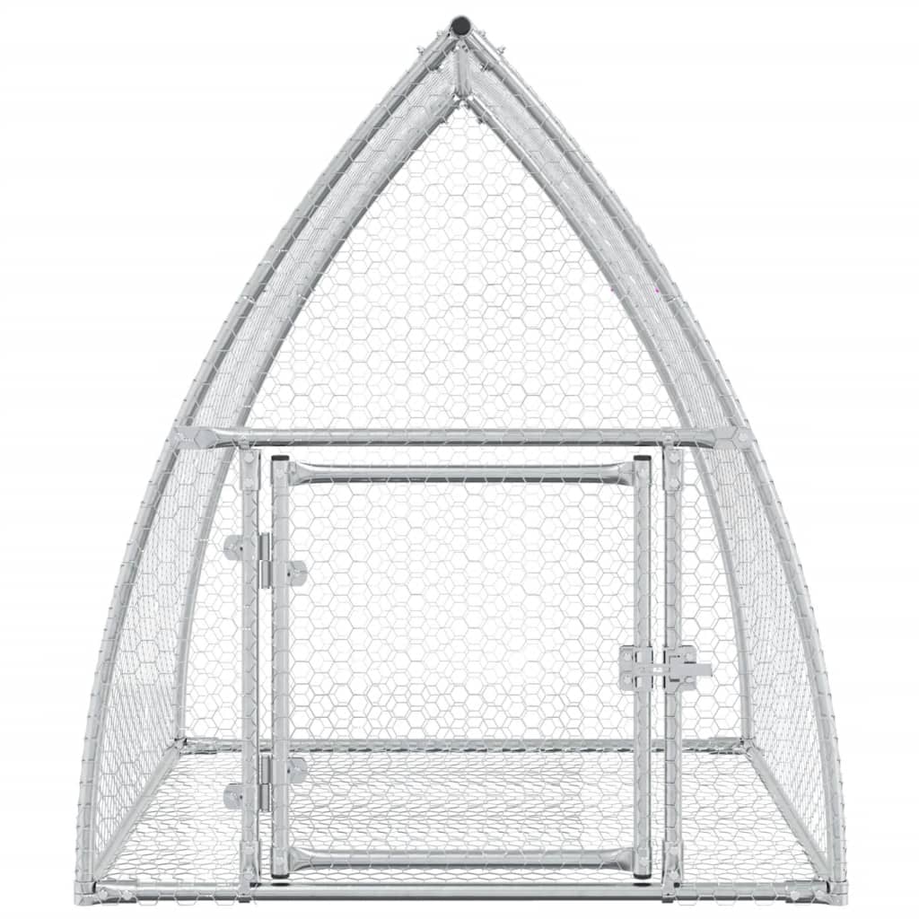 8721102639982_g_en_hd_3 vidaXL Rabbit Hutch Silver 100x105x120 cm Galvanised Steel - Image 5