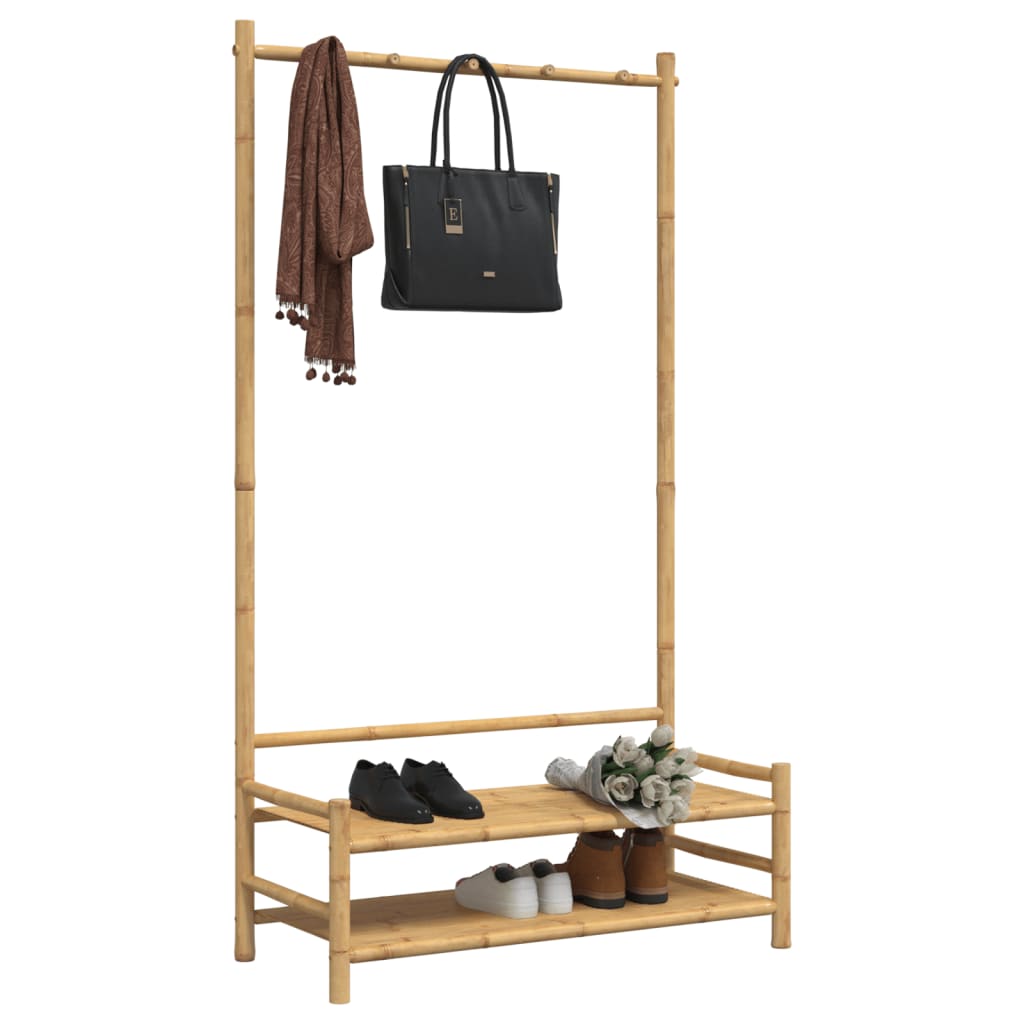 8721102640599_g_en_hd_2 vidaXL Clothes Rack with Shelves 103x40x183 cm Bamboo - Image 4