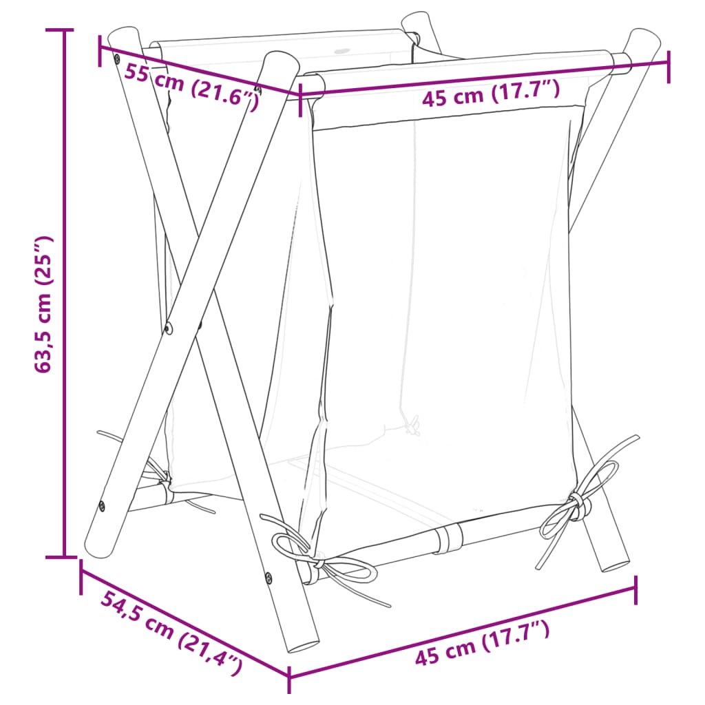 8721102640629_g_en_hd_7 vidaXL Laundry Basket Cream White 45x55x63.5 cm Bamboo - Image 9