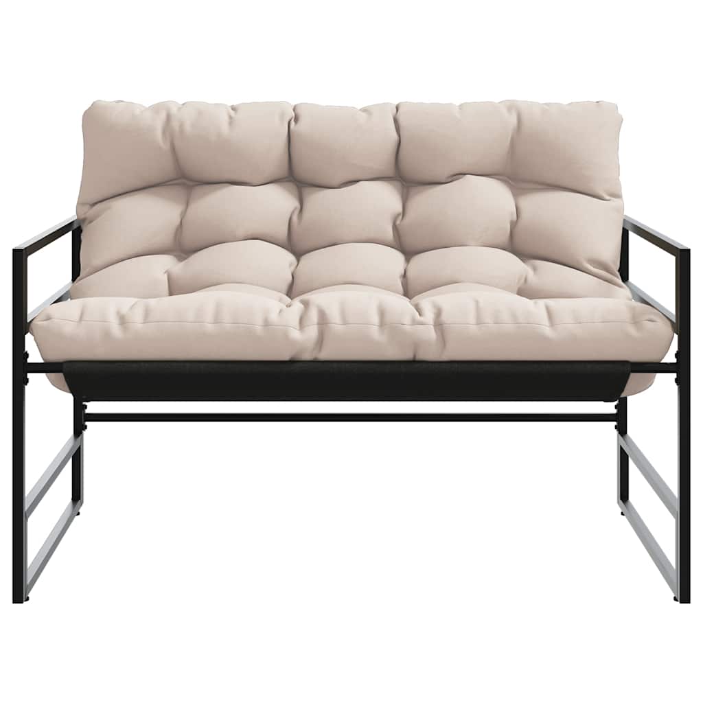 8721102642319_g_en_hd_2 vidaXL Garden Bench with Cushion Taupe 113 cm Steel - Image 4