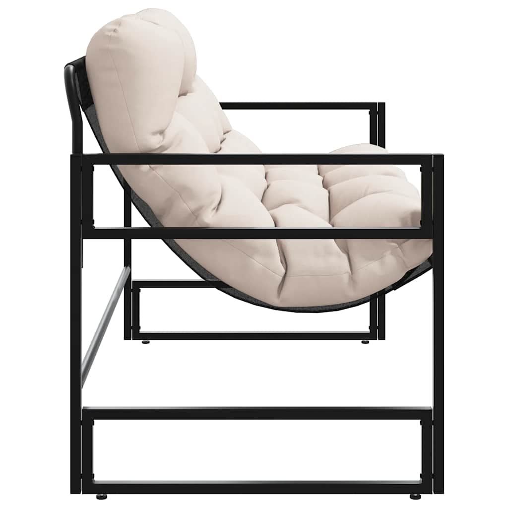 8721102642319_g_en_hd_4 vidaXL Garden Bench with Cushion Taupe 113 cm Steel - Image 6