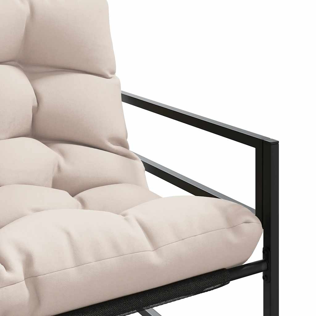 8721102642319_g_en_hd_6 vidaXL Garden Bench with Cushion Taupe 113 cm Steel - Image 8