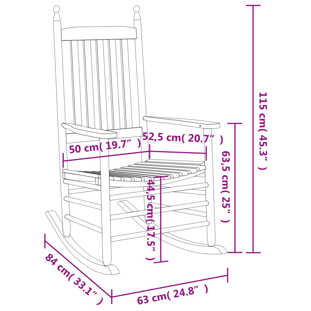 8721102642531_g_en_hd_7 vidaXL Rocking Chairs with Curved Seats 2 pcs White Solid Wood Fir - Image 9