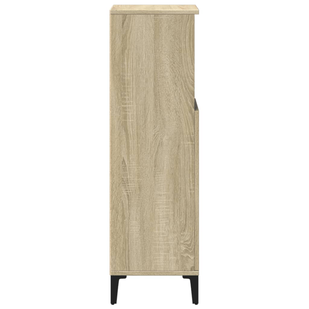 8721102643613_g_en_hd_3 vidaXL Bathroom Cabinet Sonoma Oak 30x30x100 cm Engineered Wood - Image 6