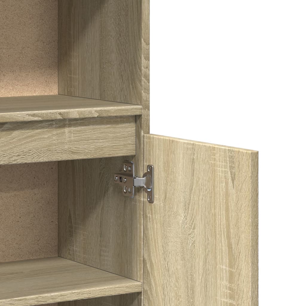 8721102643613_g_en_hd_6 vidaXL Bathroom Cabinet Sonoma Oak 30x30x100 cm Engineered Wood - Image 9