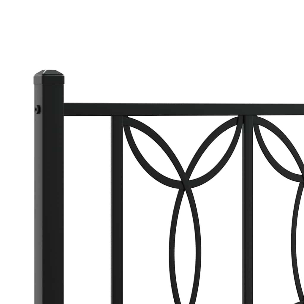 8721102643835_g_en_hd_5 vidaXL Metal Bed Frame without Mattress with Headboard Black 90x190 cm - Image 7
