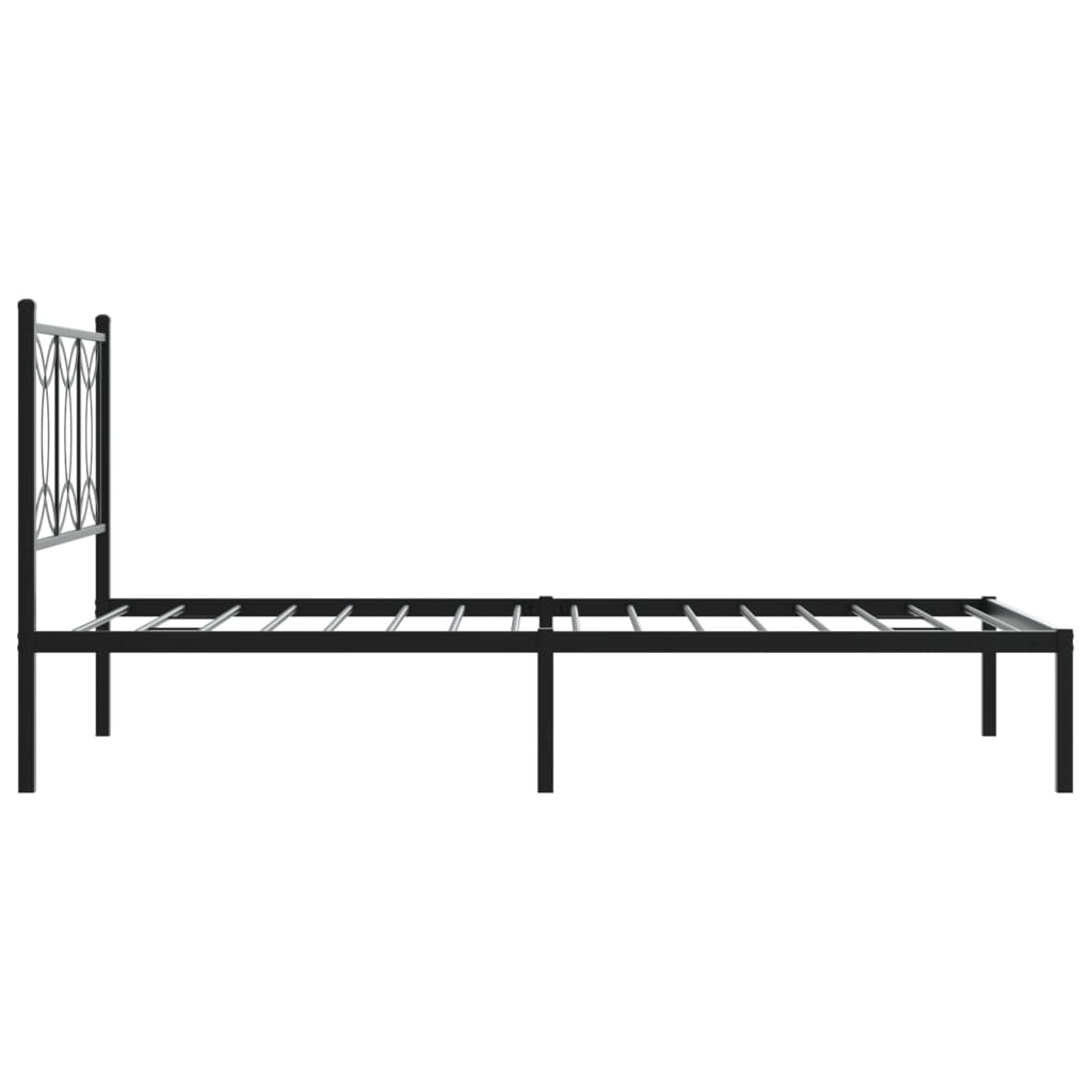 8721102643873_g_en_hd_3 vidaXL Metal Bed Frame without Mattress with Headboard Black 107x203 cm King Single - Image 5