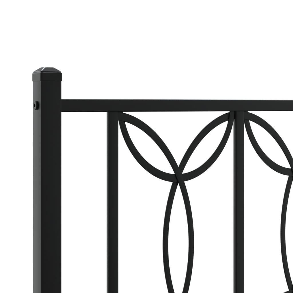8721102643873_g_en_hd_5 vidaXL Metal Bed Frame without Mattress with Headboard Black 107x203 cm King Single - Image 7