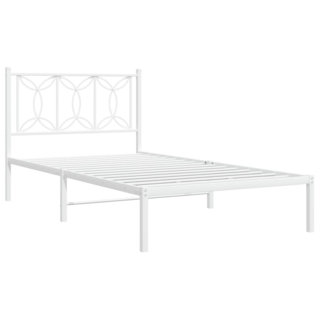 8721102644368_g_en_hd_1 vidaXL Metal Bed Frame without Mattress with Headboard White 107x203 cm King Single - Image 3